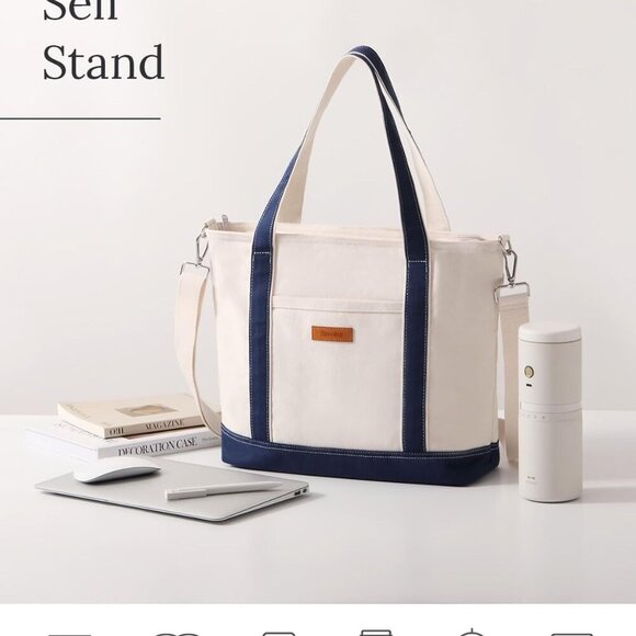 Versatile Crossbody Purse for Women: Stylish Zippered Tote with Laptop Sleeve - Picture 6 of 9